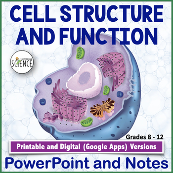 Preview of Cell Organelles Structure and Function Powerpoint and Notes