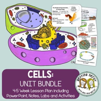 Preview of Cells Organelles & Processes Bundle - PowerPoint, Notes, Labs, Projects, & More