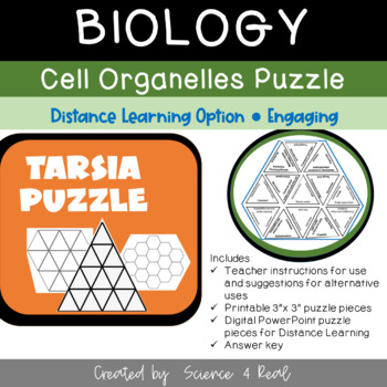 Preview of Cell Organelles - Tarsia Puzzle Activity (Digital/Printable)