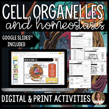 Preview of Cell Organelles and Homeostasis Activities - Digital Google Slides™ and Print