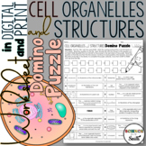 Cell Organelles and Structures Domino Puzzle Worksheet in 
