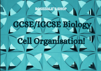 Preview of Cell Organisation: Important Acronym to Learn Biology GCSE / IGCSE Study Notes