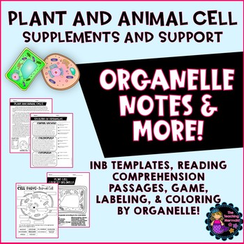 Cell Parts- Plant and Animal Cells Activities, Notes, and More | TPT