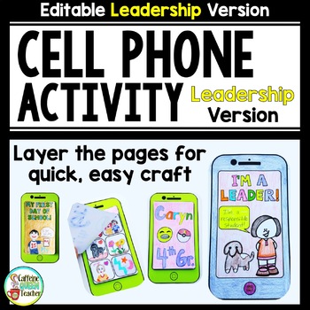Preview of Cell Phone Activity for Writing and Coloring