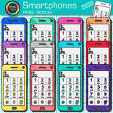 Cell Phone Clipart Images: 13 Cute Rainbow Smartphone Tele