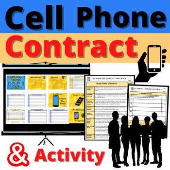 Preview of Cell Phone Contract Activity Slideshow Discussion Questions Presentation