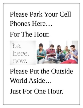 Preview of Cell Phone Parking Sign