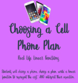 Cell Phone Plans - Real Life Linear Functions