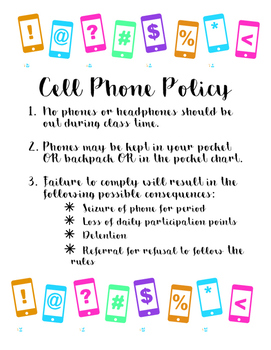 school trip mobile phone policy