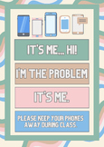 Cell Phone Reminder Poster for Classroom (Taylor Swift Inspired)