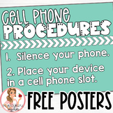 Cell Phone Procedures Posters