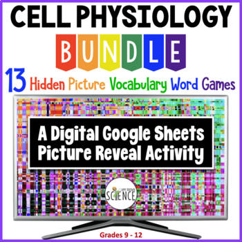 Preview of Cell Physiology Bundle 13 Google Hidden Picture Games