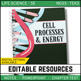 Cell Processes & Energy Notes, PowerPoint and Test
