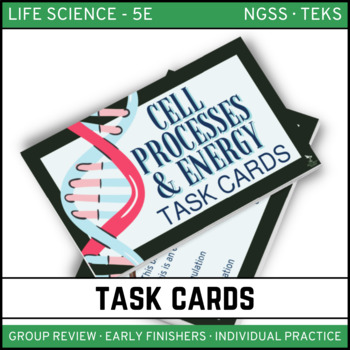 Preview of Cell Processes & Energy  Task Cards