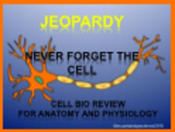 Preview of Cell Review Jeopardy  Anatomy and Biology