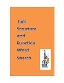 Cell Structure and Function Word Search