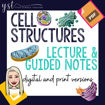 Preview of Cell Structures Lecture and Guided Notes