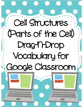 Preview of Cell Structures (Parts of a Cell) Drag-n-Drop Vocab for Distance Learning