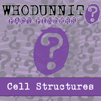 Preview of Cell Structures Whodunnit Activity - Printable & Digital Game Options