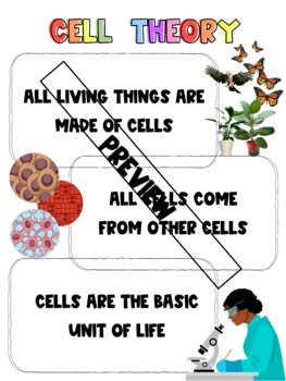 Preview of Cell Theory Anchor Chart