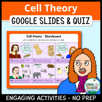 Preview of Cell Theory Digital INB - Google Slides Activities and Google Forms Quiz