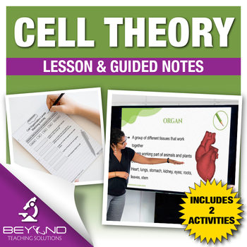 Preview of Cell Theory Lesson and Guided Notes - Biology Curriculum