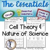 Cell Theory & Nature of Science Goals & Scales, Essential 