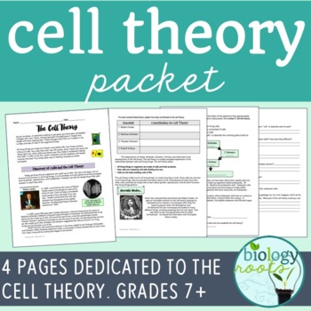 Preview of Cell Theory Packet