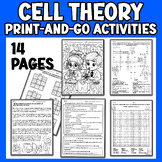 Cell Theory Sub Plans or Independent Work for Middle Schoo