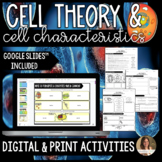Cell Theory and Cell Characteristics Activities - Digital 