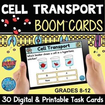 Preview of Cell Transport Boom Cards - Active and Passive Transport