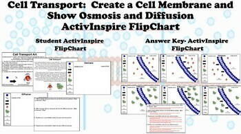 Preview of Cell Transport: Create Cell Membrane and Show Osmosis and Diffusion ActivInspire