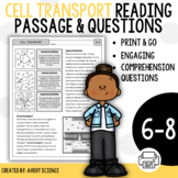 Cell Transport Diffusion and Osmosis Reading Passage and Q