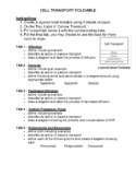 Cell Transport Foldable