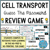 Cell Transport Vocabulary Review Game