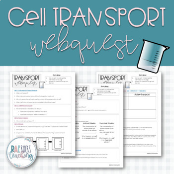 Cell Membrane and Cell Transport Webquest
