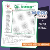 Cell Transport Word Search Puzzle Homeostasis Activity Tes