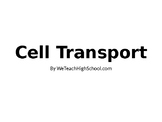 Cell Transport and Tonicity Handout - Editable PowerPoint