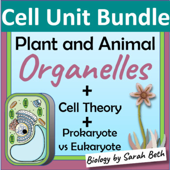 Preview of Cell Organelles Unit Bundle - Guided Notes, PowerPoint, Quiz, Practice and More