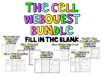 Preview of Cell Webquests Bundle