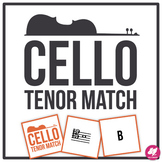Cello Tenor Clef Range - Memory & Matching Card Game for Strings