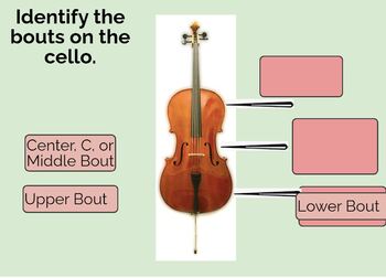 Cello and Bow Basics Boom Cards by That Rocks Math Science and ELA