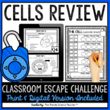 Cells Classroom Escape Challenge- Print & Digital