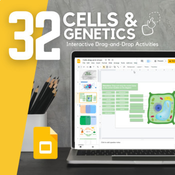 Preview of Cells Drag-and-Drop Activities in Slides - 32 assignments!