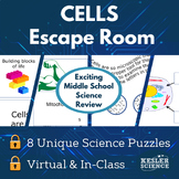 Cells Escape Room - 6th 7th 8th Grade Science Review Activity