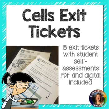 Preview of Cells Exit Tickets
