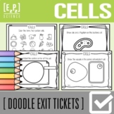 Cells Exit Tickets | Science Exit Slip | Warm-Up | Doodle 