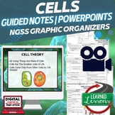 Cells Guided Notes PowerPoints NGSS, Life Science Guided Notes