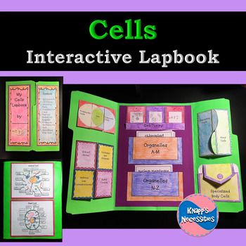 Preview of Cells Interactive Lapbook - Cell Diagrams and Theory, Organelles, etc.