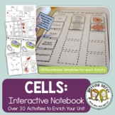 Science Interactive Notebook Paper + Digital - Cells